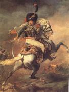 Theodore   Gericault An Officer of the Imperial Horse Guards Charging (mk05) oil painting picture wholesale